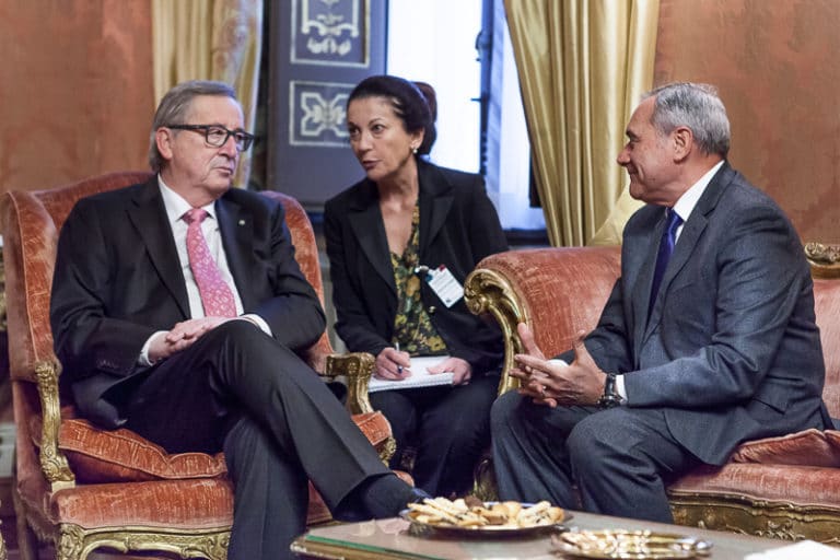 Incontro con Jean Claude Juncker Presidente della Commissione Europea